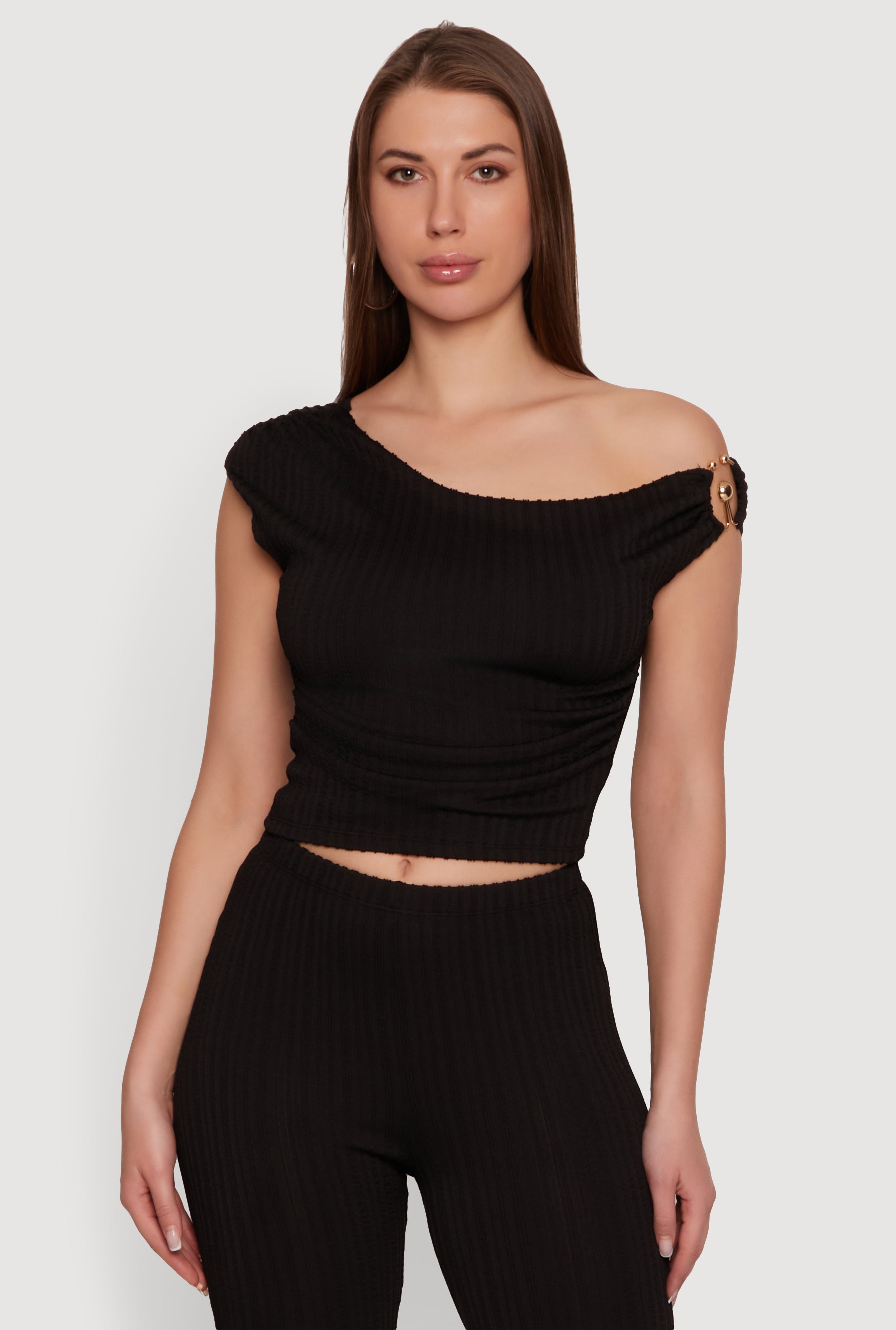 Sleeveless One Shoulder Top | Rainbow Shops