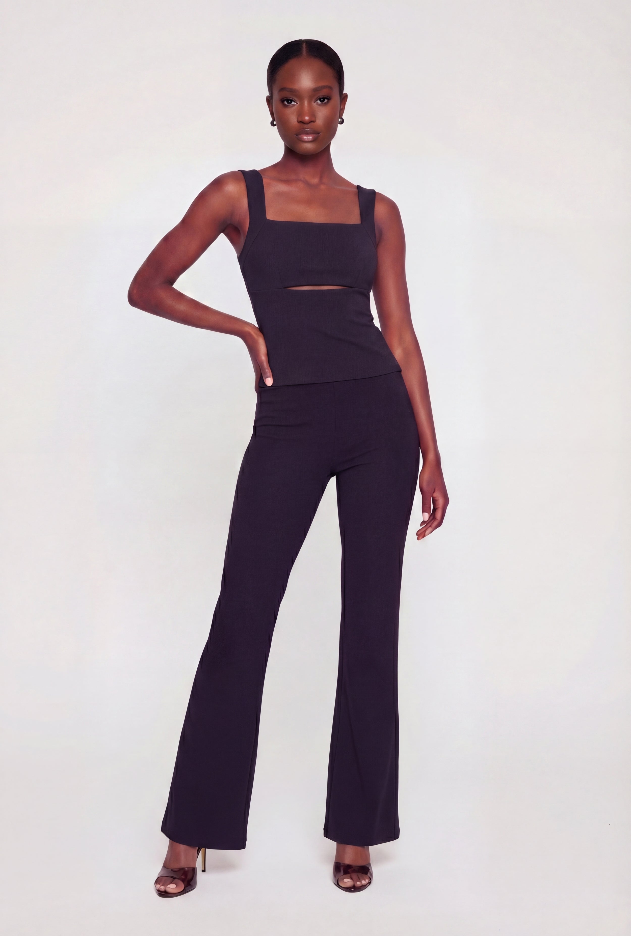 Wide Leg Pink Pants | Rainbow Shops