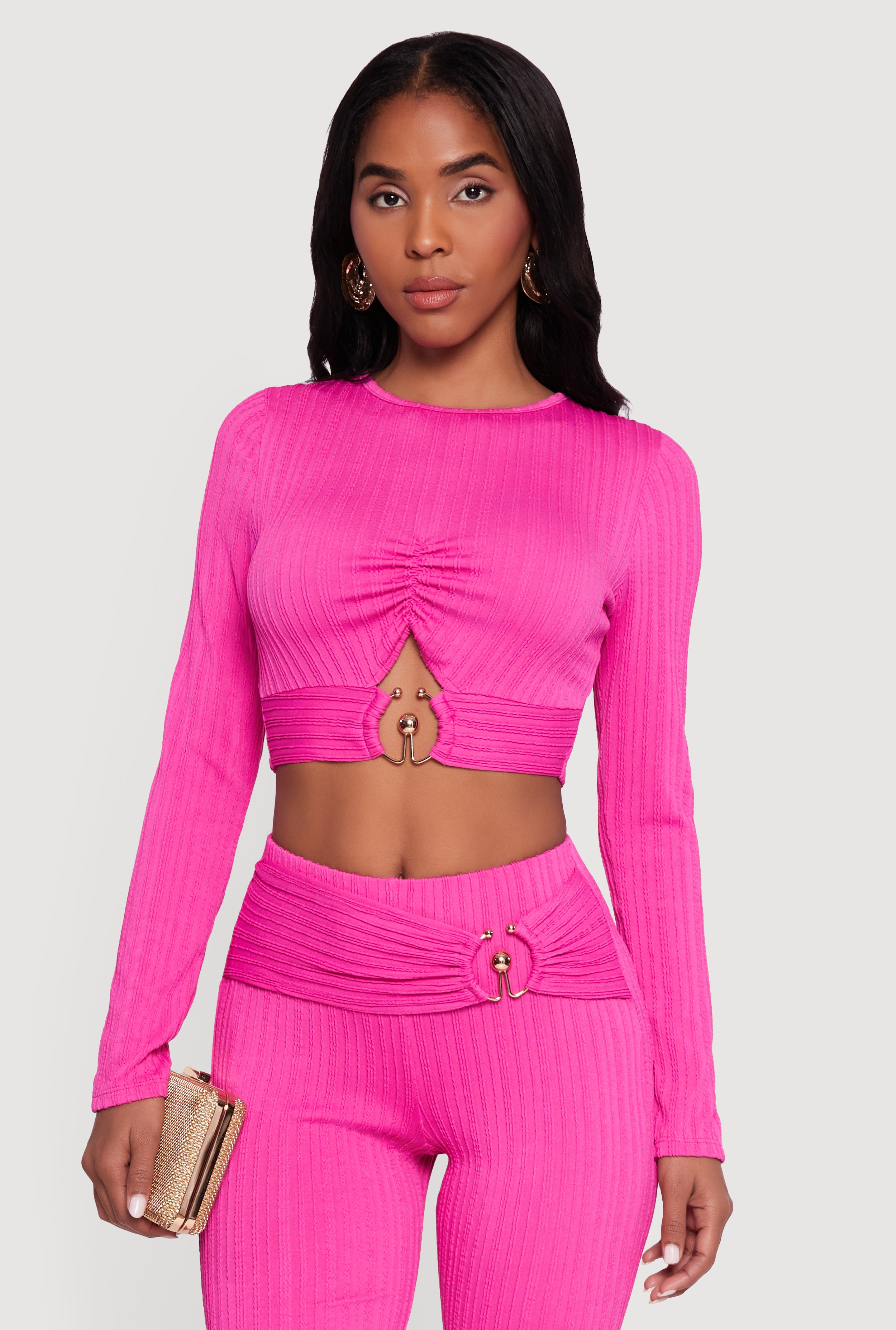 Cut Out Crop Top | Rainbow Shops