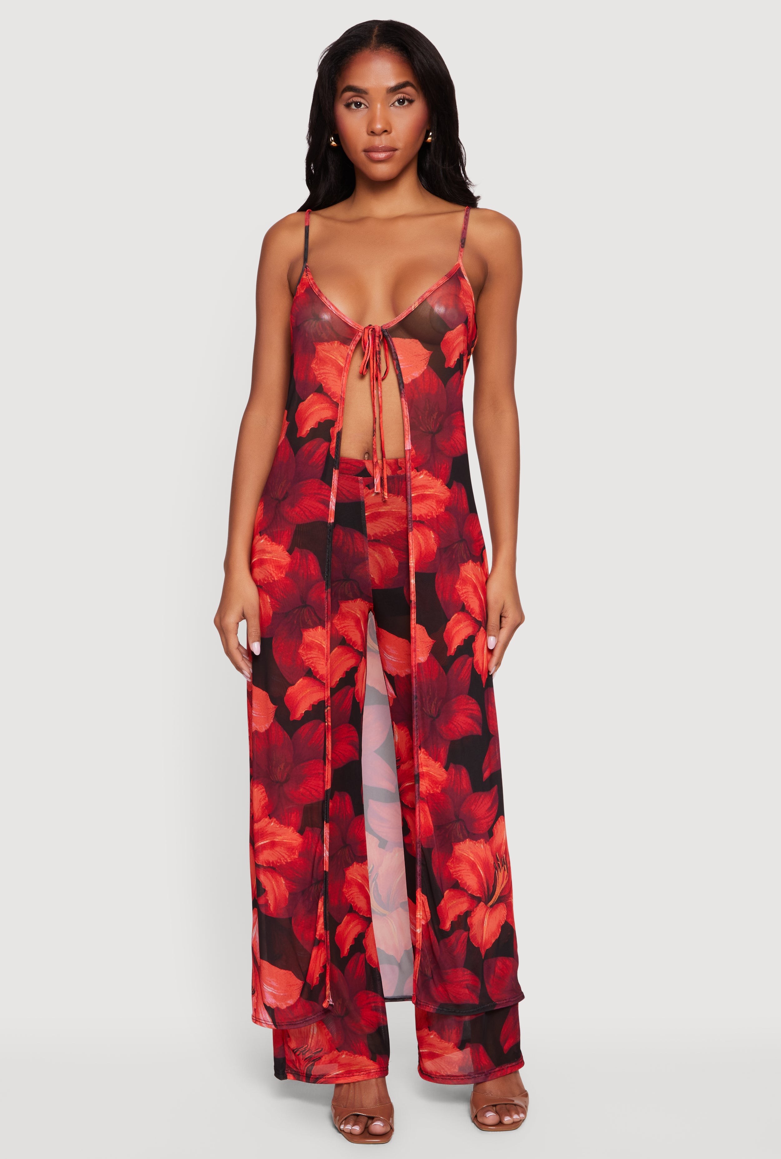 新品　the virgins flower mesh blouse★ Petal Whispers Mesh Floral Applique Maxi Dress – VICI
