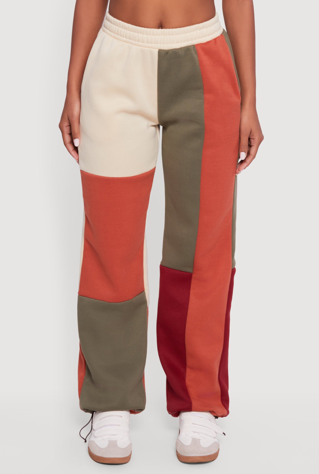 Color Block Pull On Sweatpants