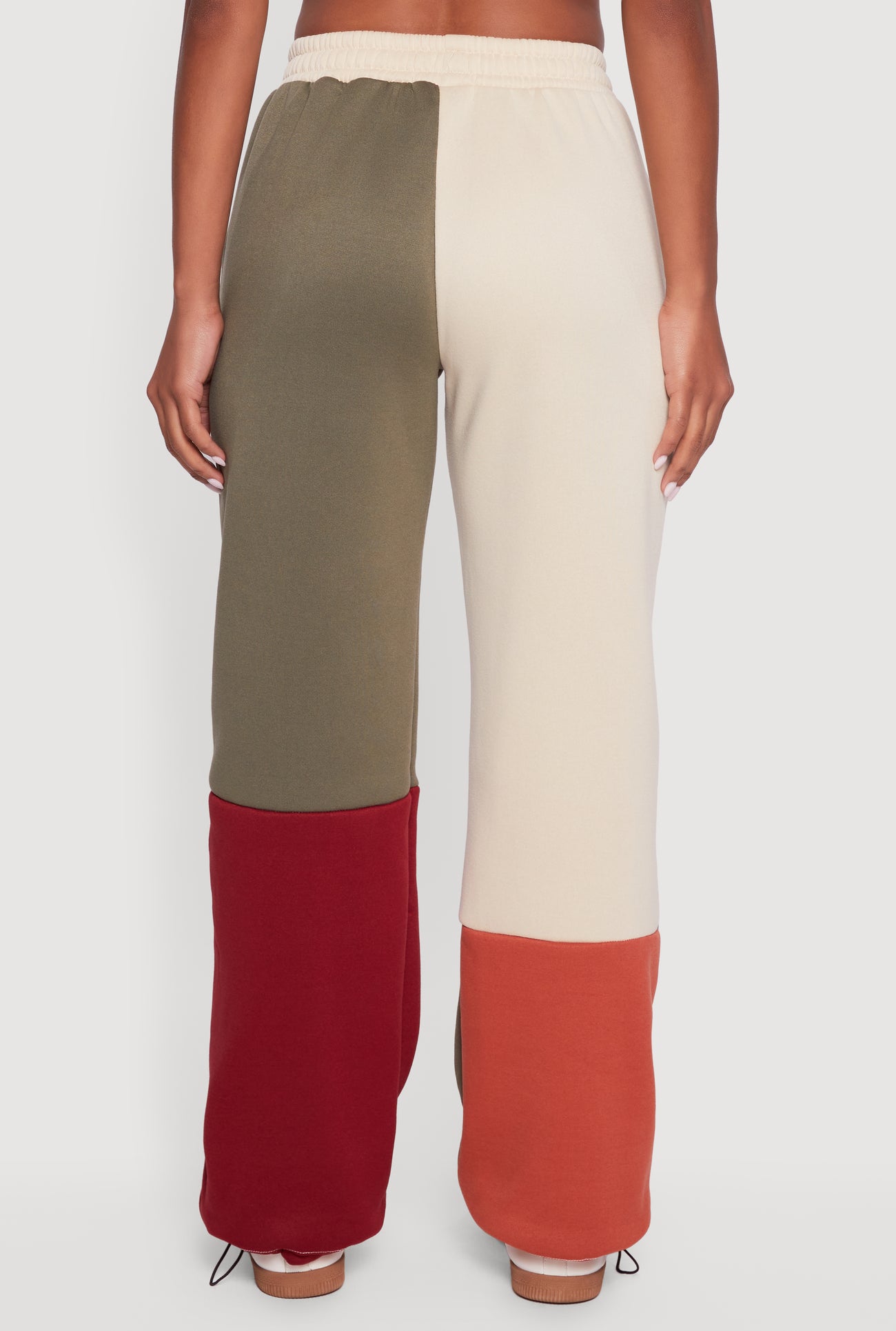 Color Block Pull On Sweatpants