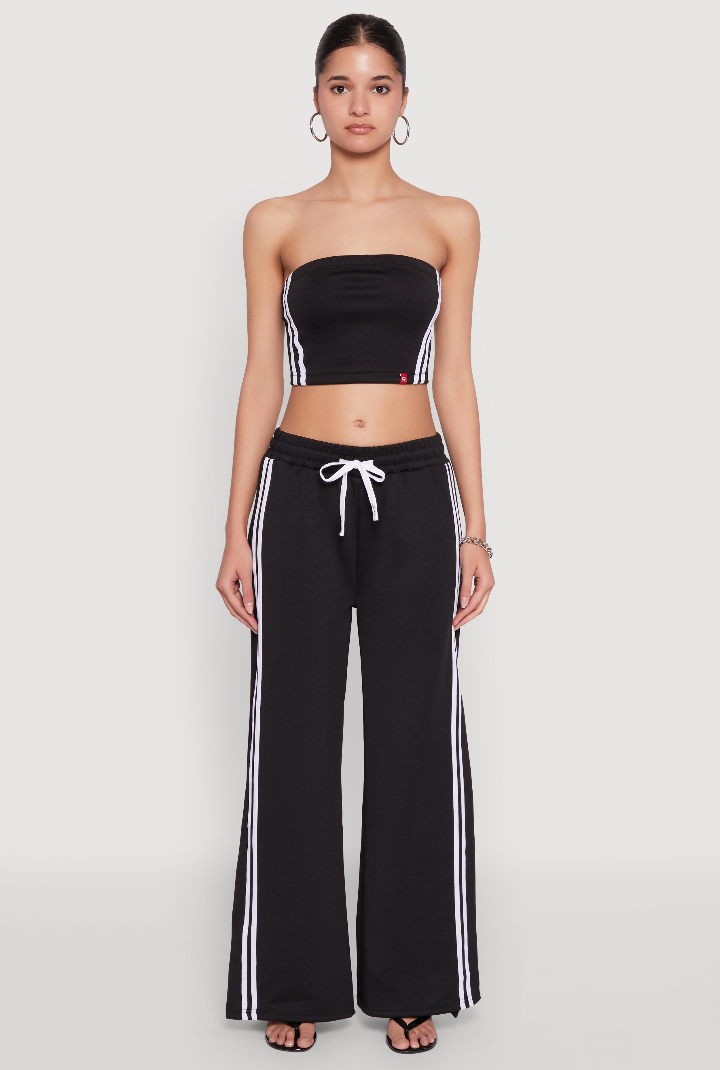 Varsity Stripe Cropped Tube Top