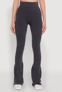 Mineral Wash Seamless Flared Pants
