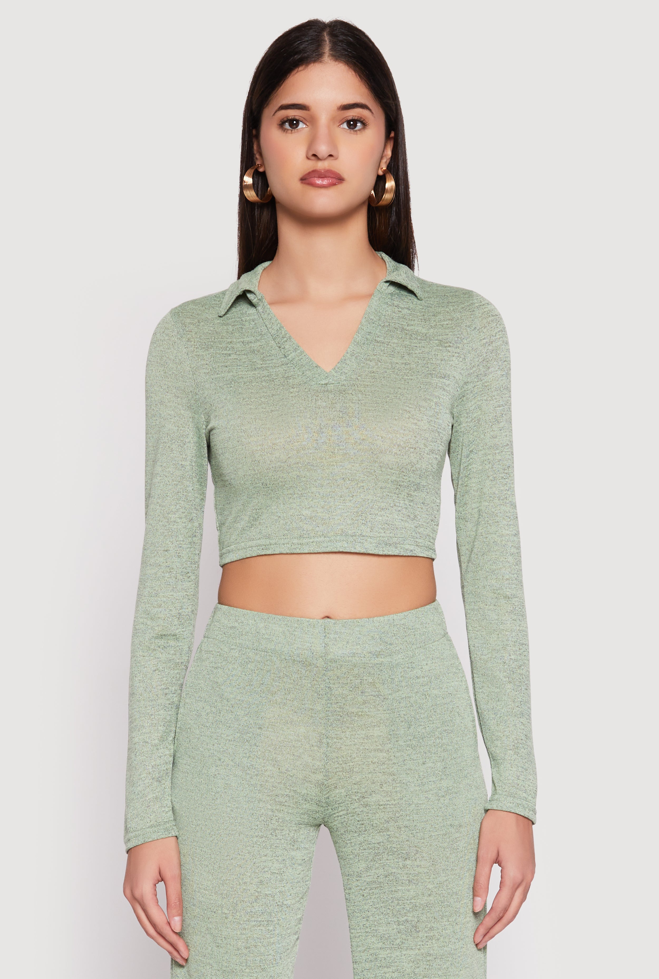 トップス OVY DAYDREAM Organic Cotton Pile Polo Linen/Cotton Knitted Short Sleeve Polo - Seafoam Green — The