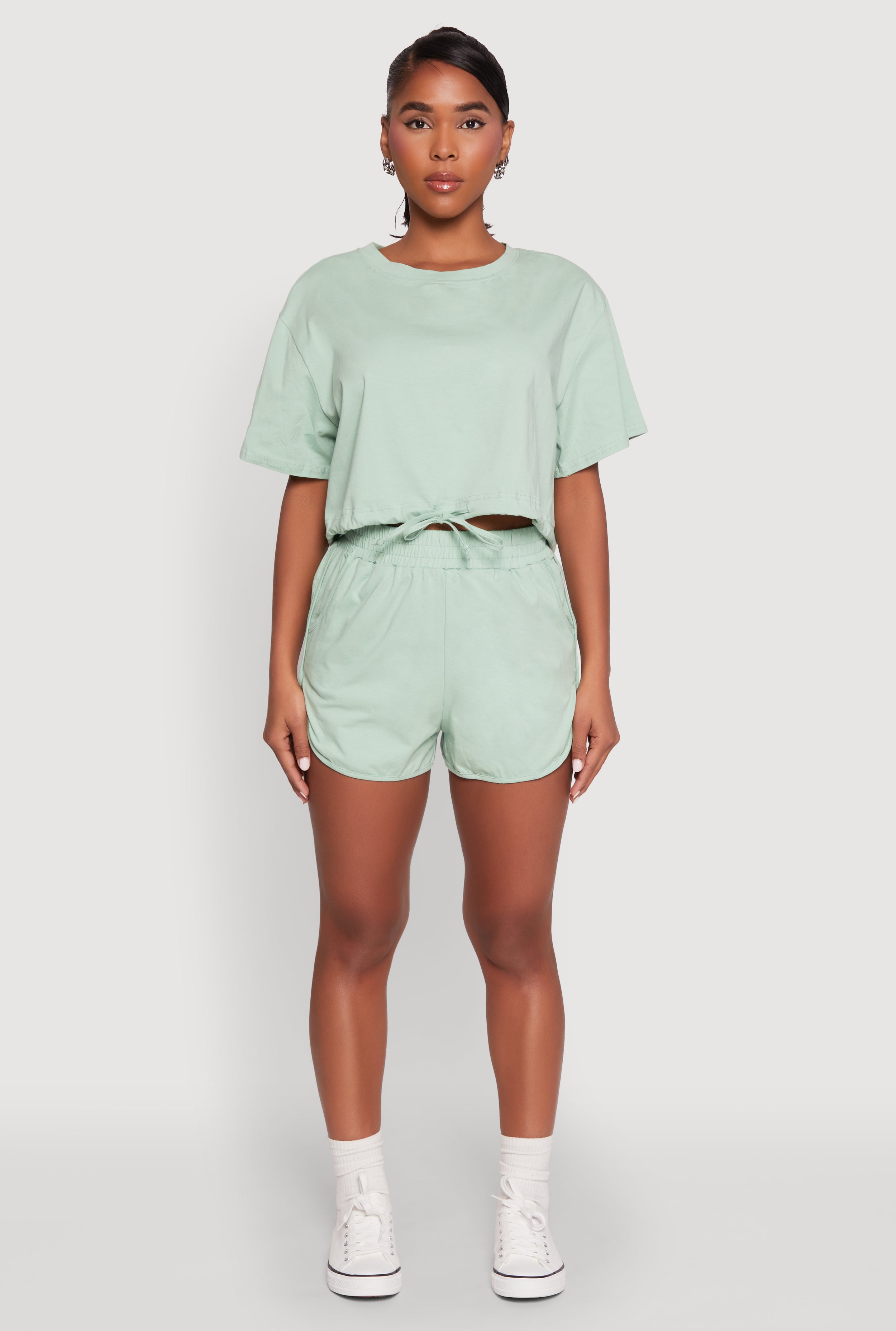 Daisy High Waisted Dolphin Shorts