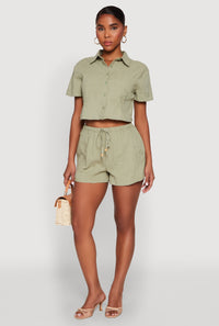 Haute Monde Starfish Decorative Stitch Shorts