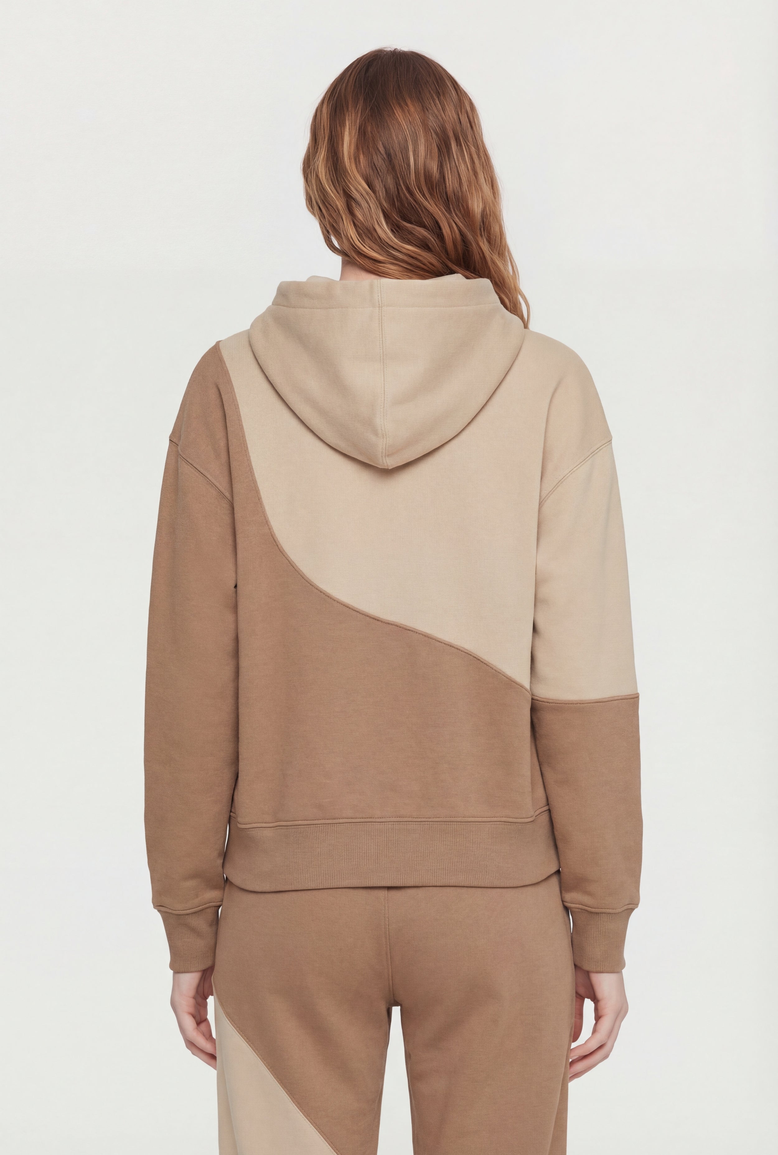 Two Tone Fleece Pullover Hoodie