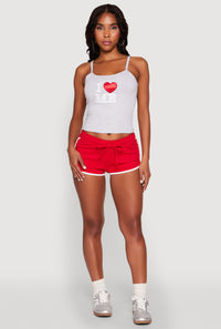 Almost Famous Graphic Print Cropped Cami