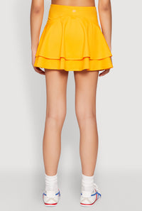 Tiered Back High Waist Skater Skort