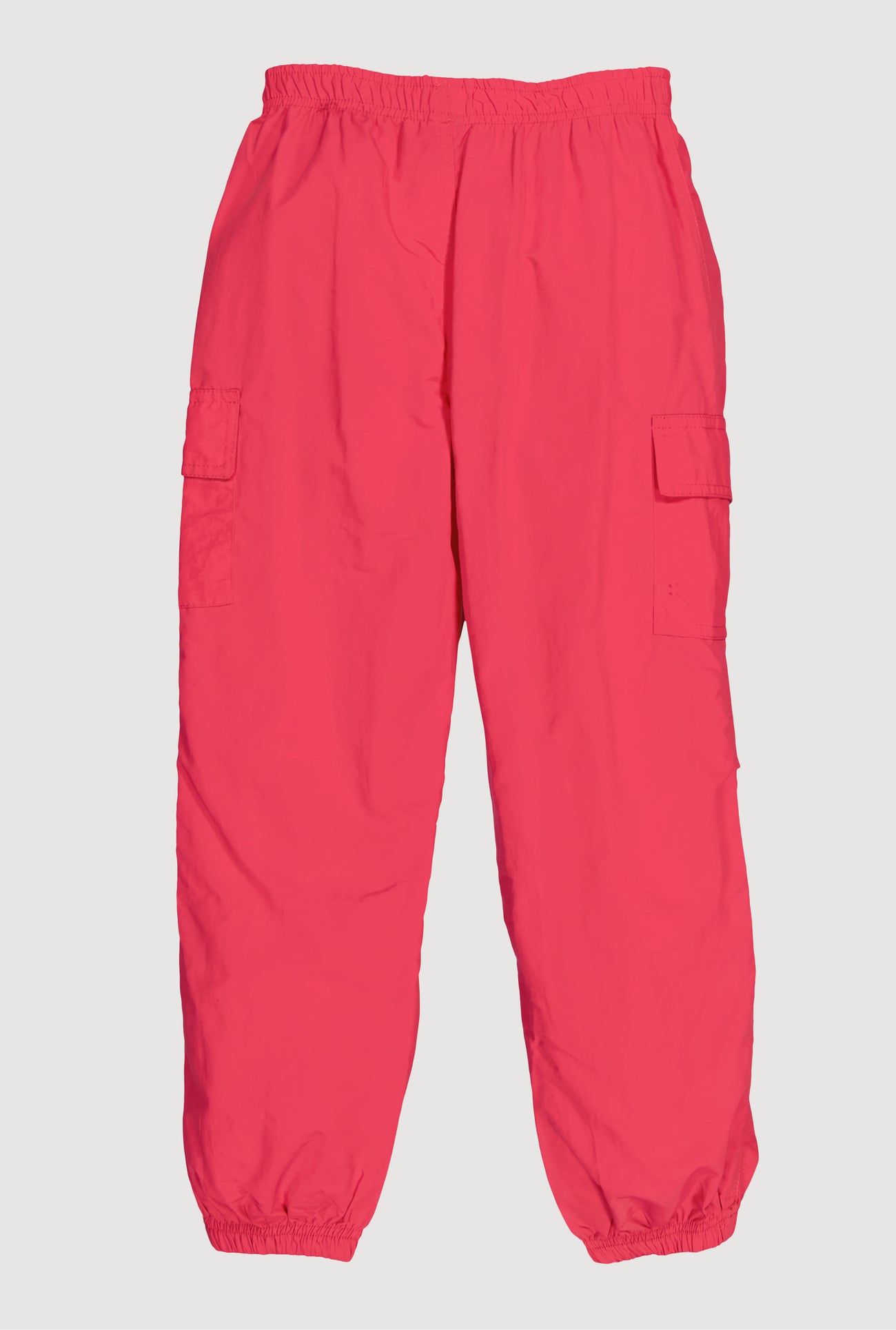 Girls Nylon Parachute Cargo Joggers