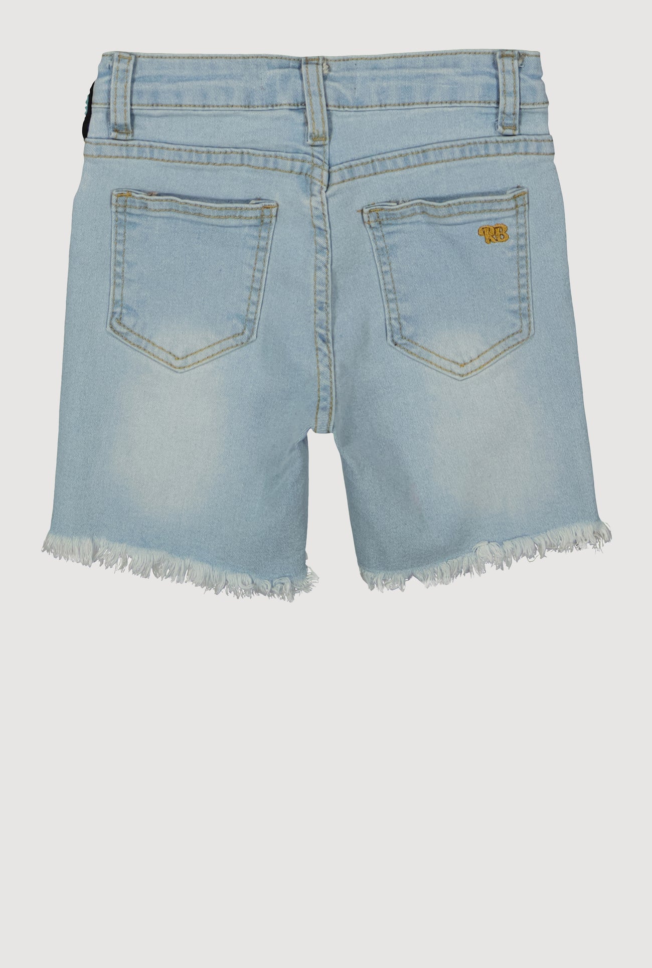 Girls Patch Graphic Denim Shorts