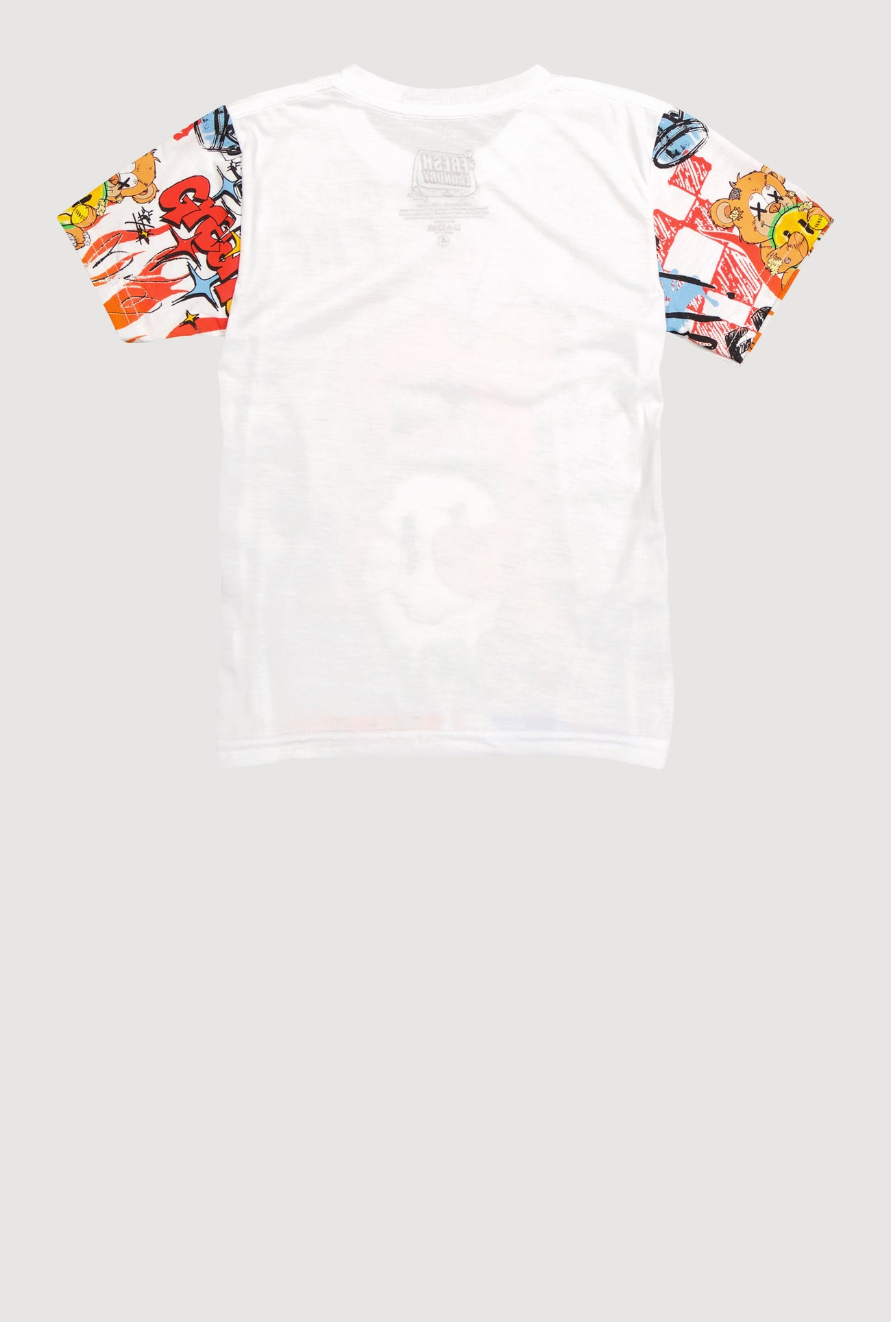 Little Boys Graffiti Print Crew Neck T-Shirt