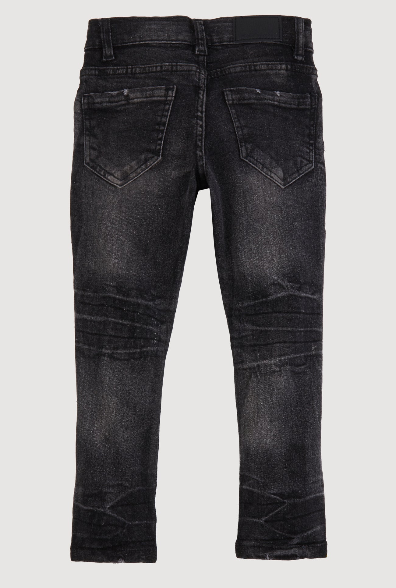 Little Boys Whiskered Patch and Repair Moto Jeans