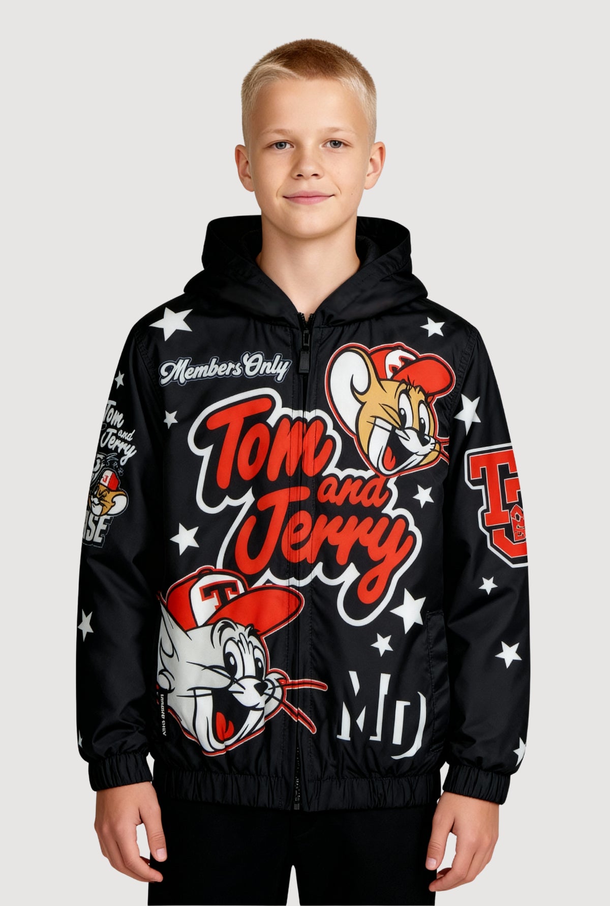 XLARGE x Tom and Jerry Versity Jacket 