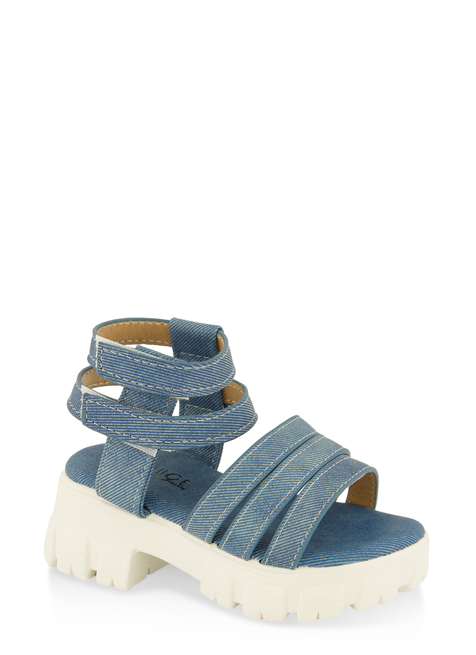 Toddler Girls Strappy Gladiator Sandals denim