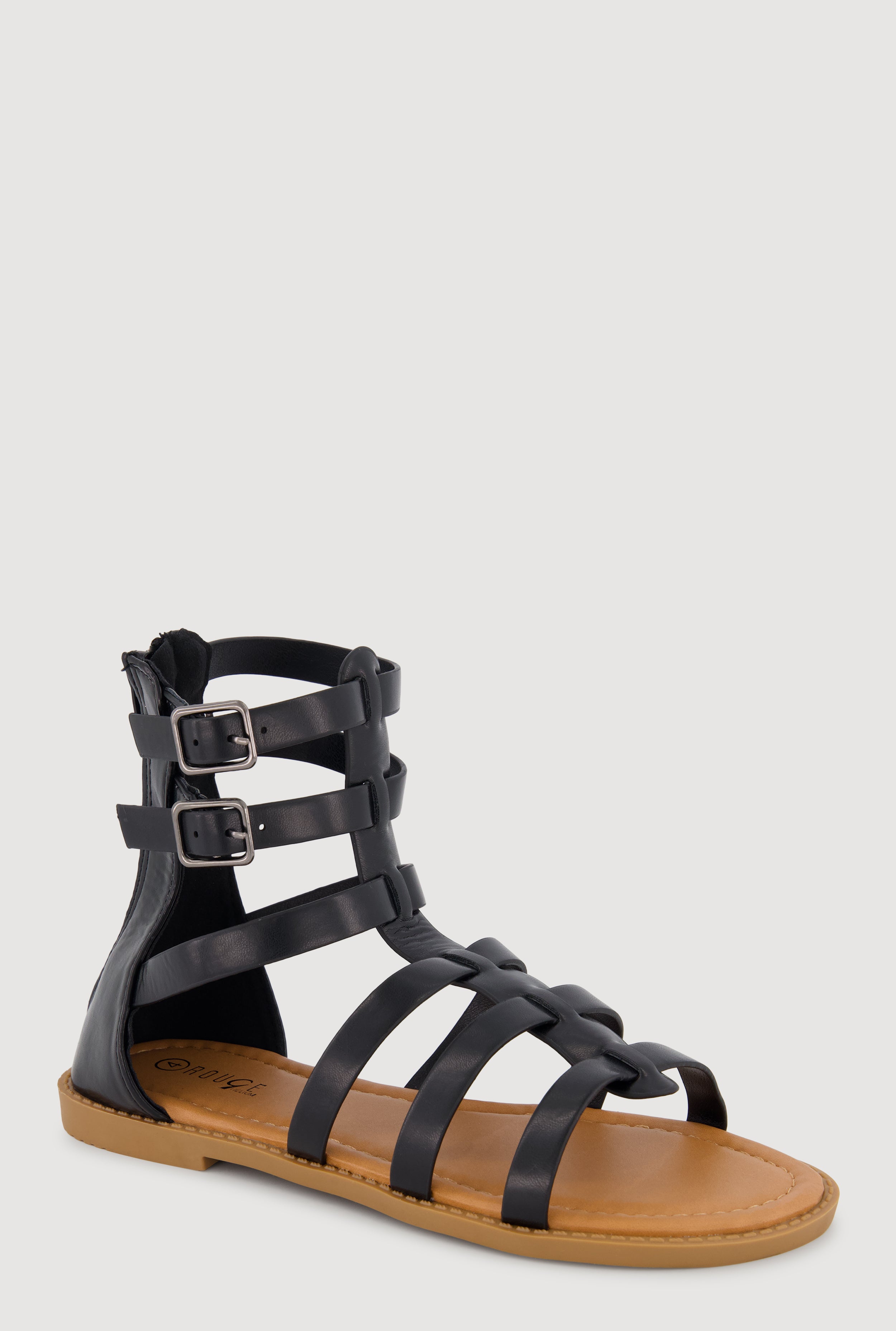 【J21920】The Gladiators Girls Zip Back Gladiator Sandals