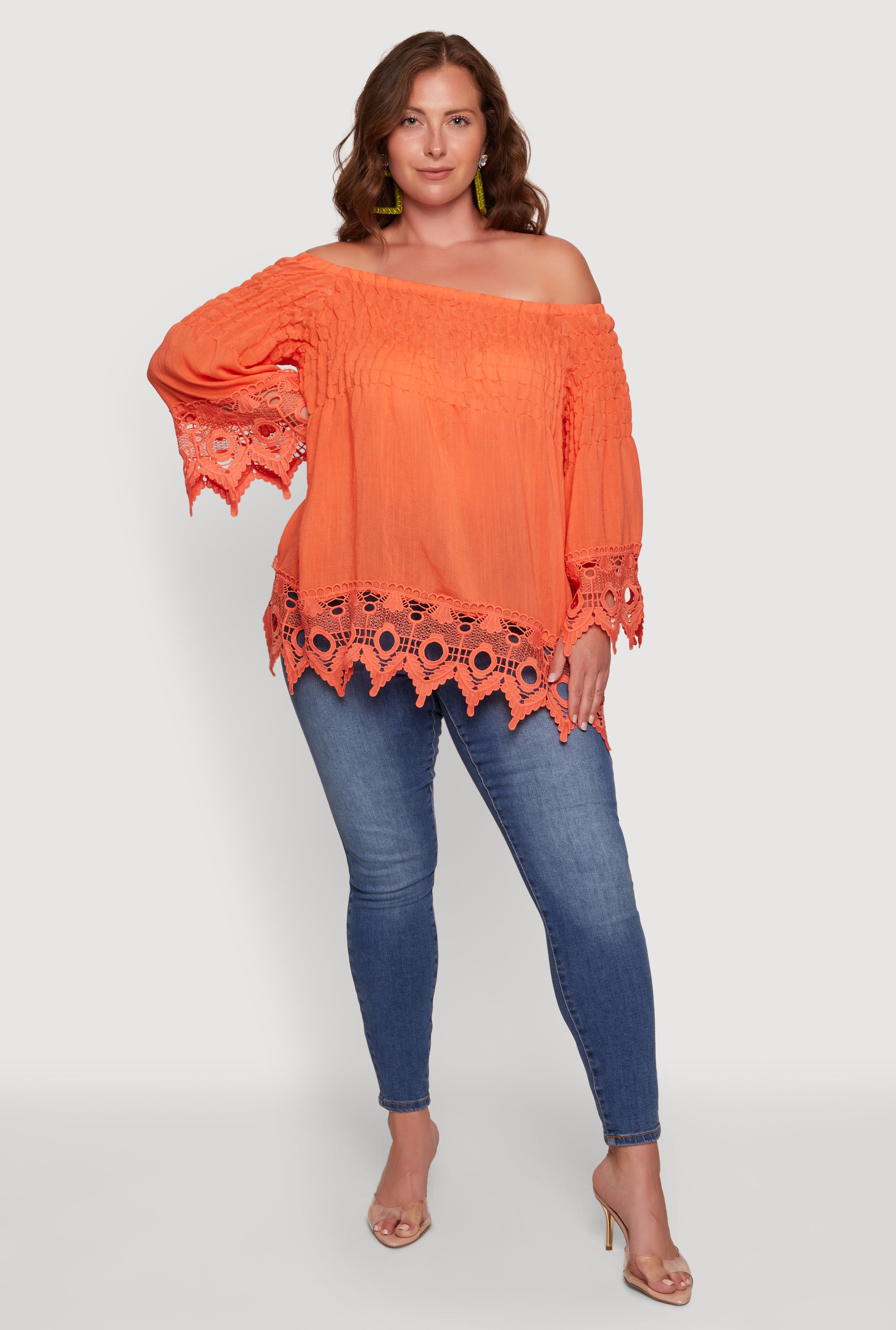 Plus Size Off The Shoulder Tops | Everyday Low Prices | Rainbow