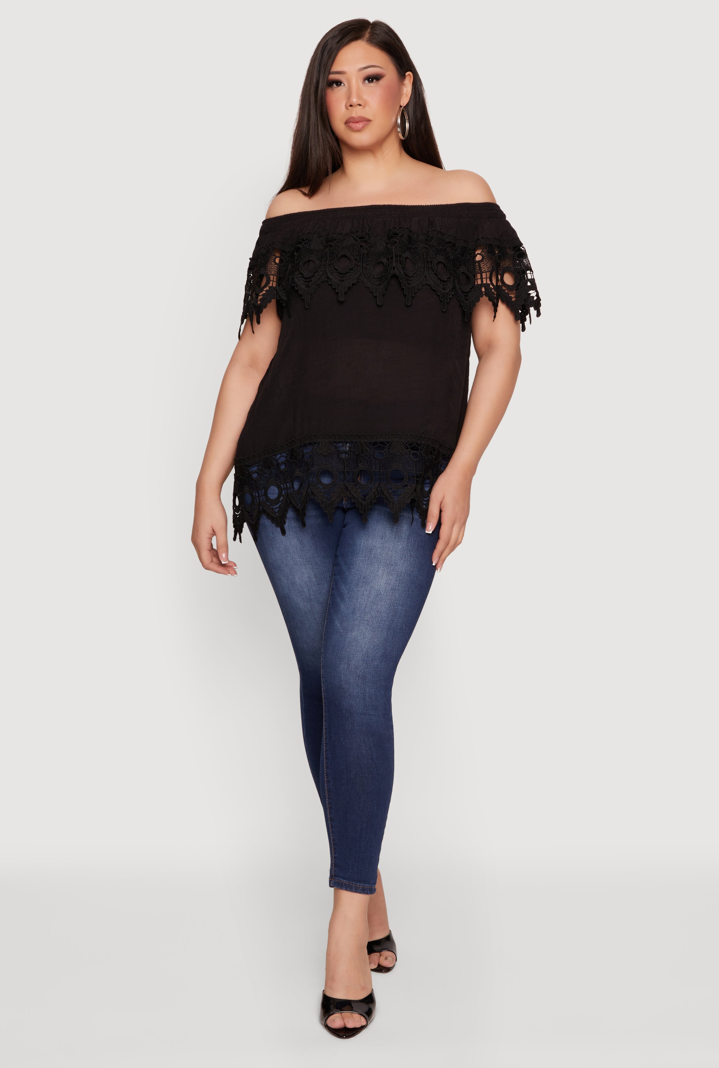 One Shoulder Knit Tops | Rainbow Shops