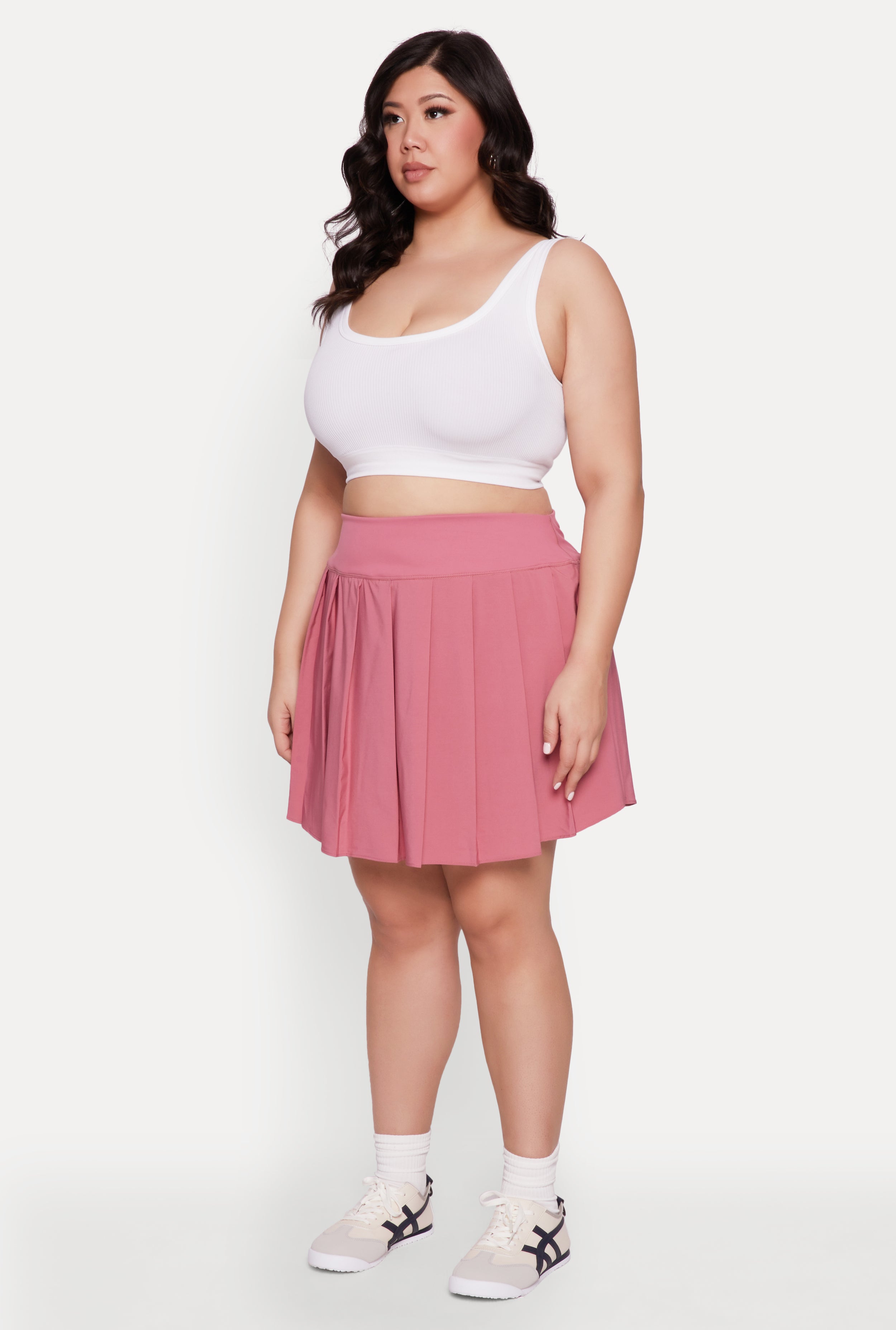 【Three Times】24SS Blush skirt Bonpoint Light pink pleated Jedda skirt | TheDoubleF