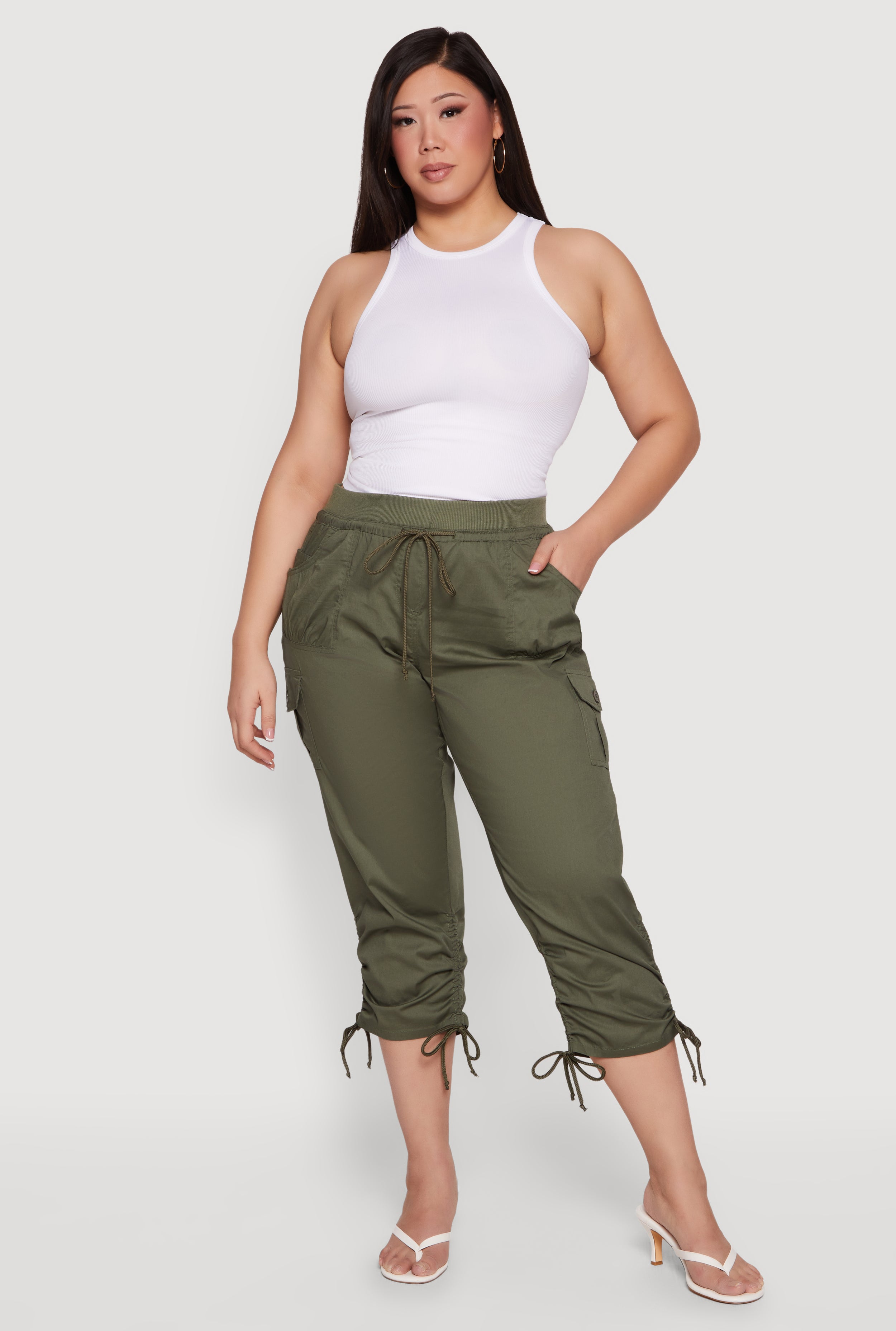 Cargo Capri Pants | Rainbow Shops