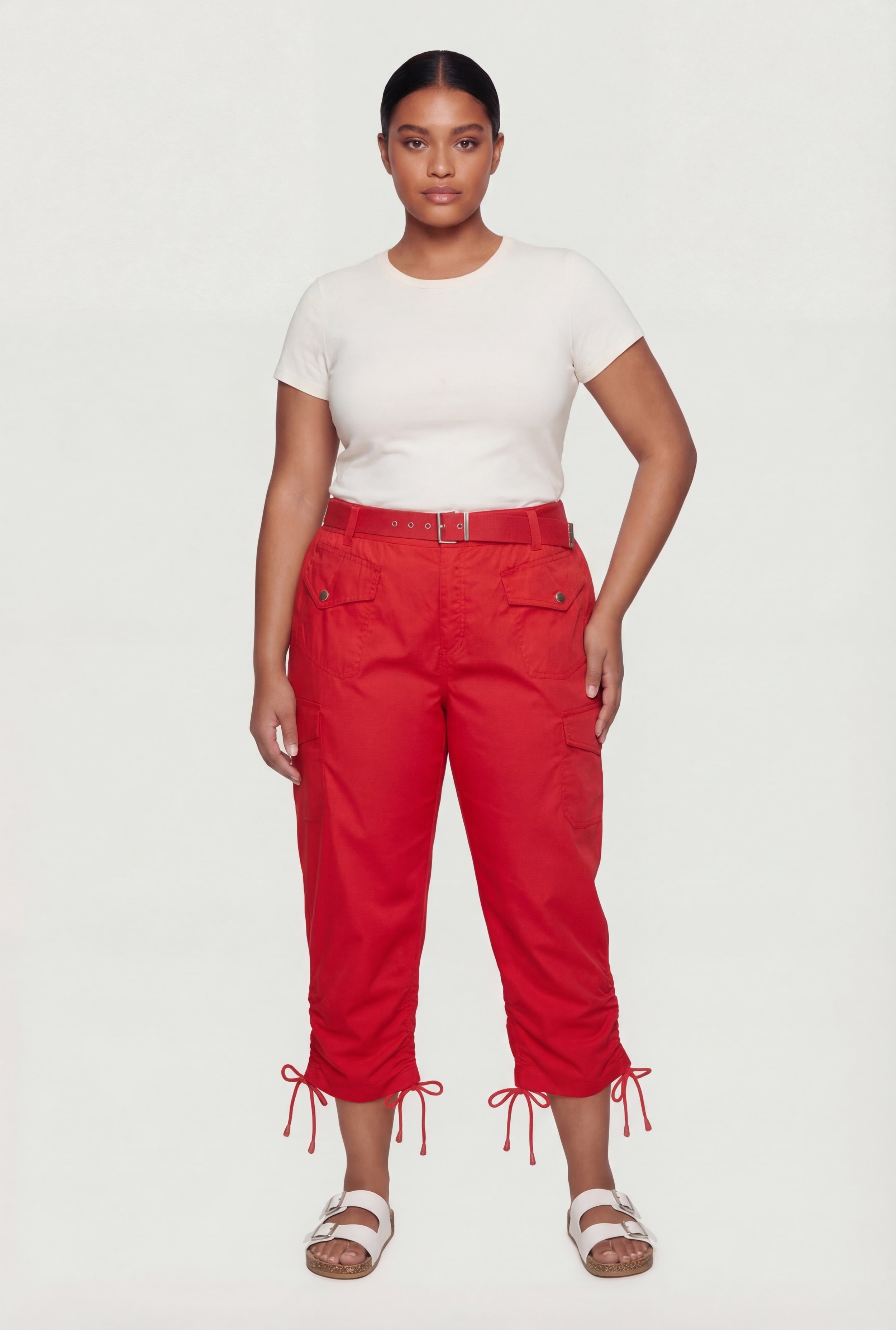 Women's Drawstring Capri Pants | Rainbow Shops