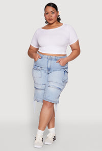 Plus Size Almost Famous Cargo Skater Shorts
