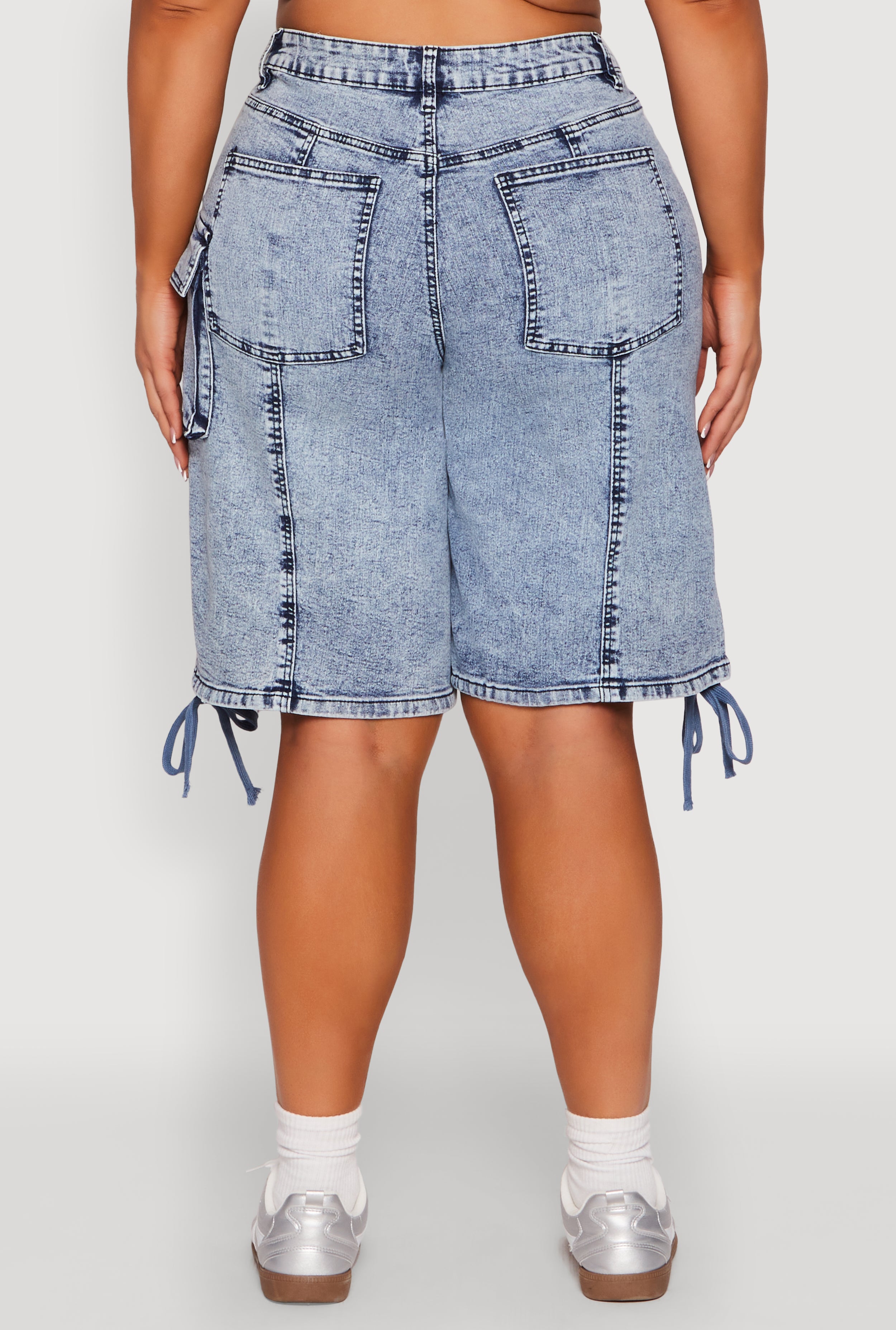 【KOOLOSET】Garments Washed Cut Bermuda Pants DENIM CARPENTER SHORTS – WeSC