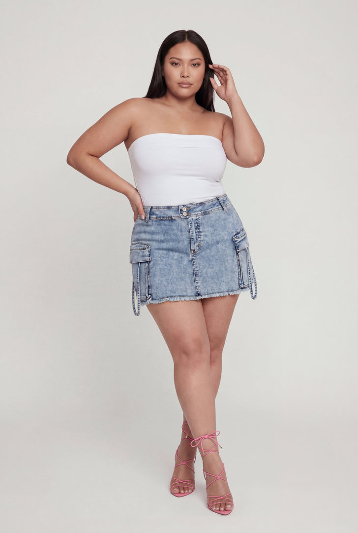 Plus Size Denim Skirts | Everyday Low Prices | Rainbow