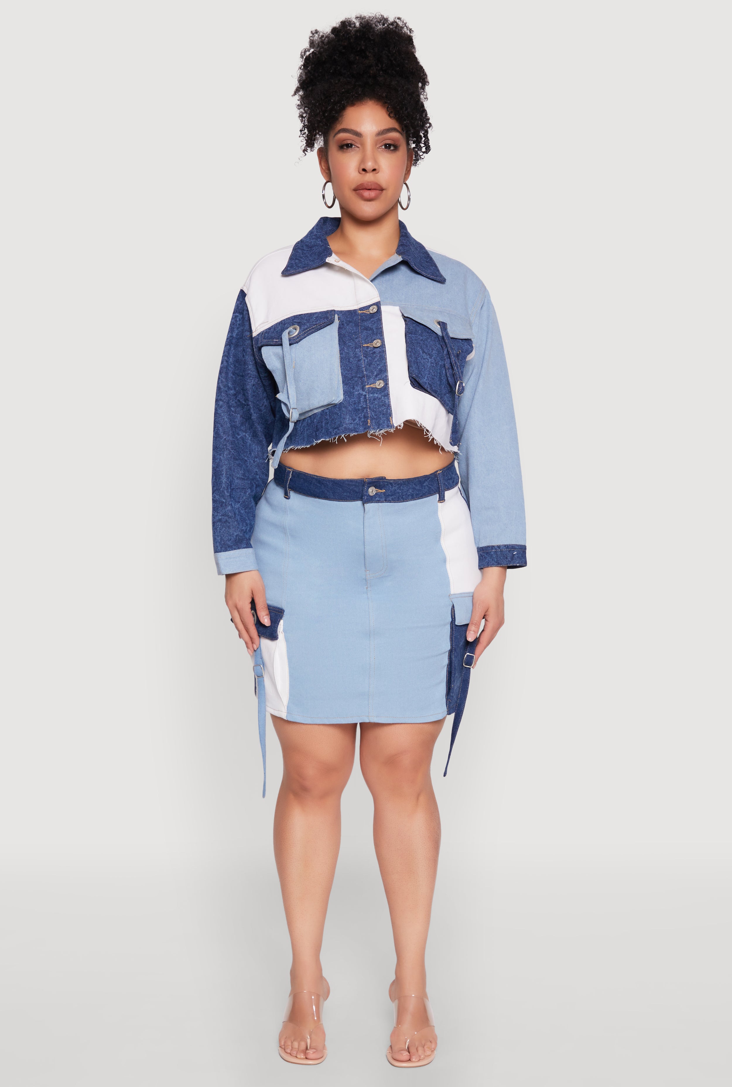 【COLOR iN ID】bolcom denim Denim miniskirt middle blue denim | Calliope