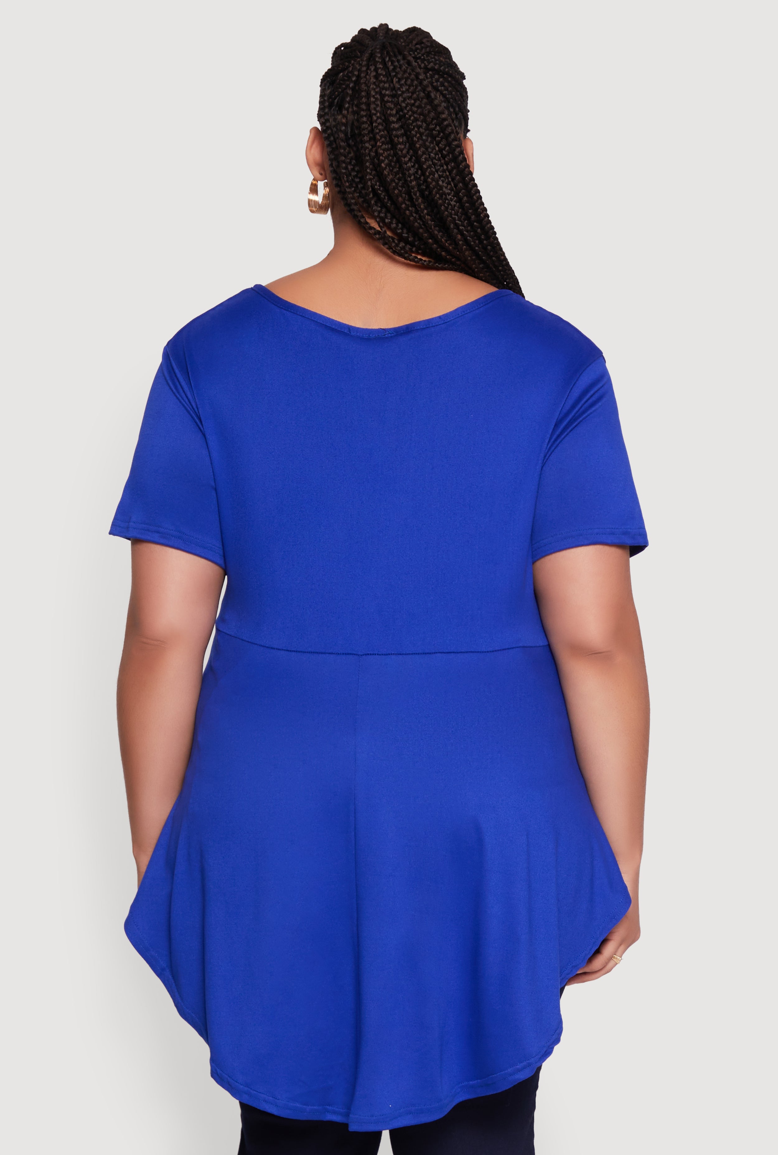 トップス THE TOE Pericles Peplum Top S Blue Pericles Peplum Top – THE TOÉ