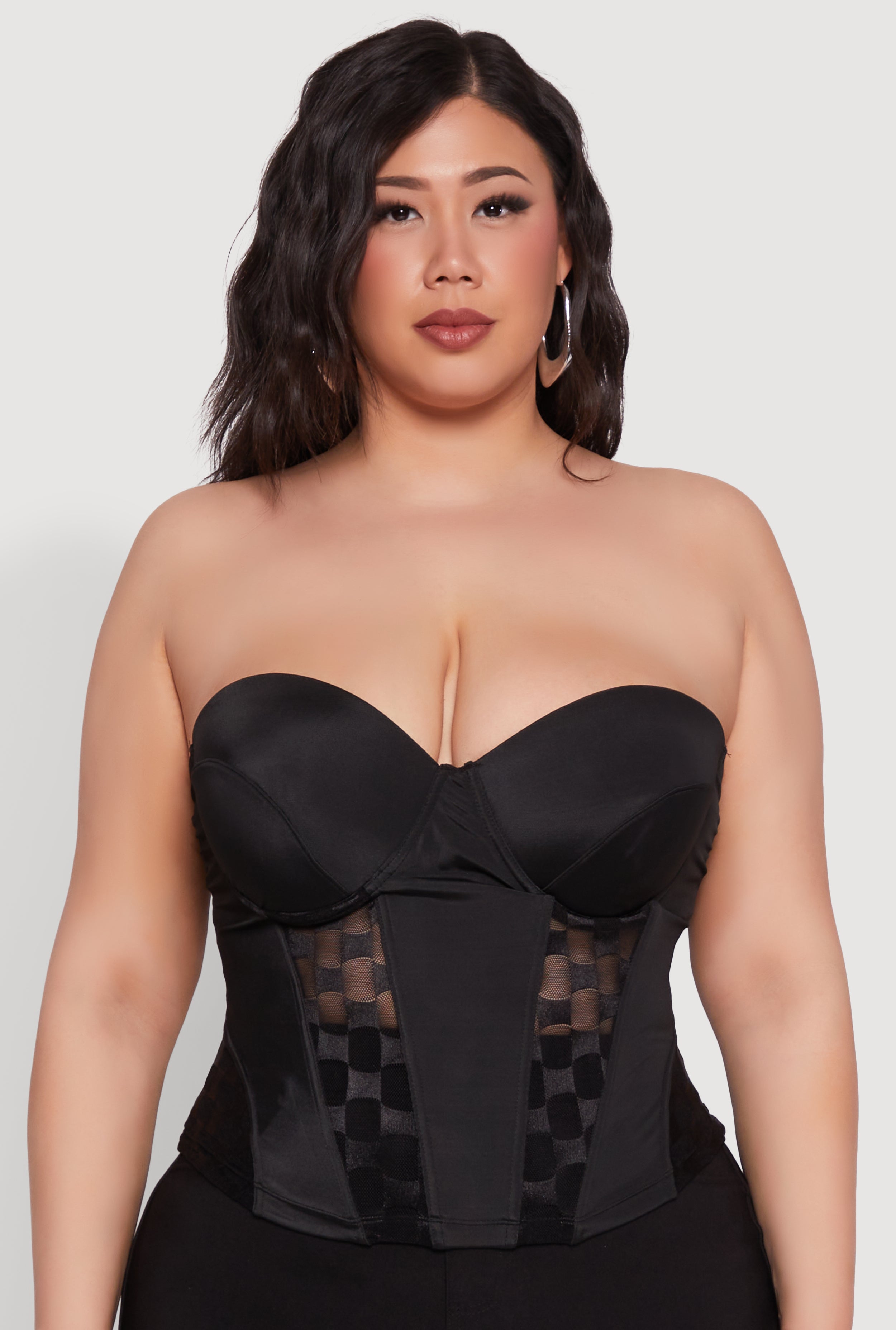 plus bustier top