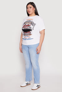 Plus Size Slashed Legendary Rider Tee