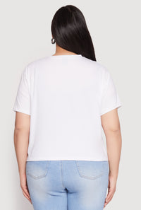 Plus Size Slashed Legendary Rider Tee