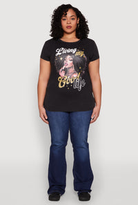 Plus Size Mineral Wash Good Life Graphic Tee