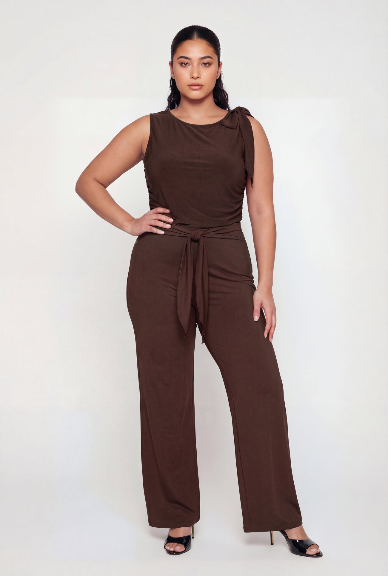 Plus Size Tie Waist Dress Pants Plus Size Tie Waist Dress Pants