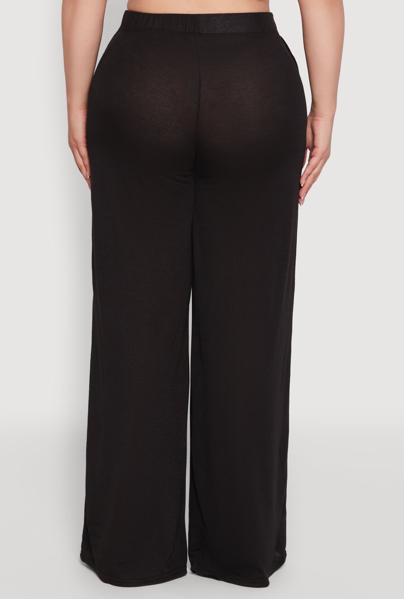 Plus Size Daisy High Waisted Wide Leg Palazzo Pants
