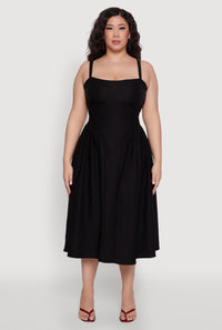 Plus Size Hyperstretch Bustier Midi Dress