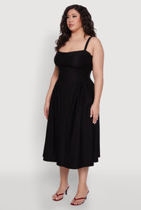 Plus Size Hyperstretch Bustier Midi Dress