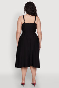 Plus Size Hyperstretch Bustier Midi Dress