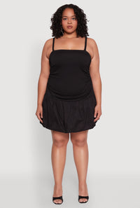 Plus Size Almost Famous Convertible Bubble Hem Dress