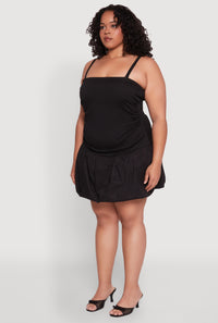 Plus Size Almost Famous Convertible Bubble Hem Dress
