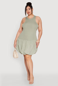 Plus Size Almost Famous Nylon Bubble Dress