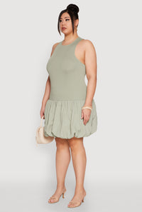 Plus Size Almost Famous Nylon Bubble Dress
