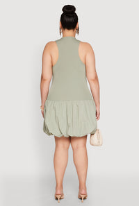 Plus Size Almost Famous Nylon Bubble Dress