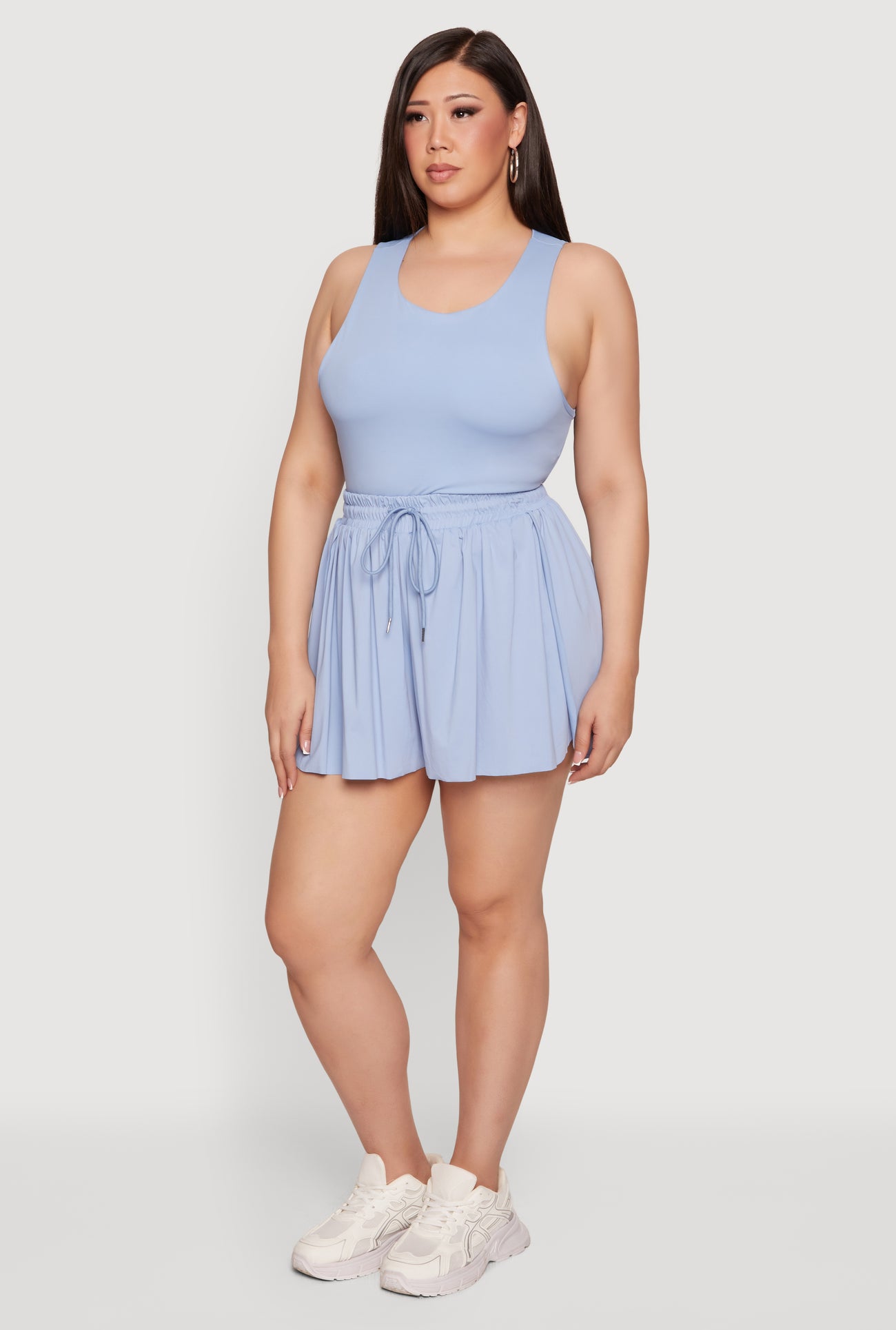 short sleeve dress summer Navy Blue Square Neck Summer Dress with Short Sleeves