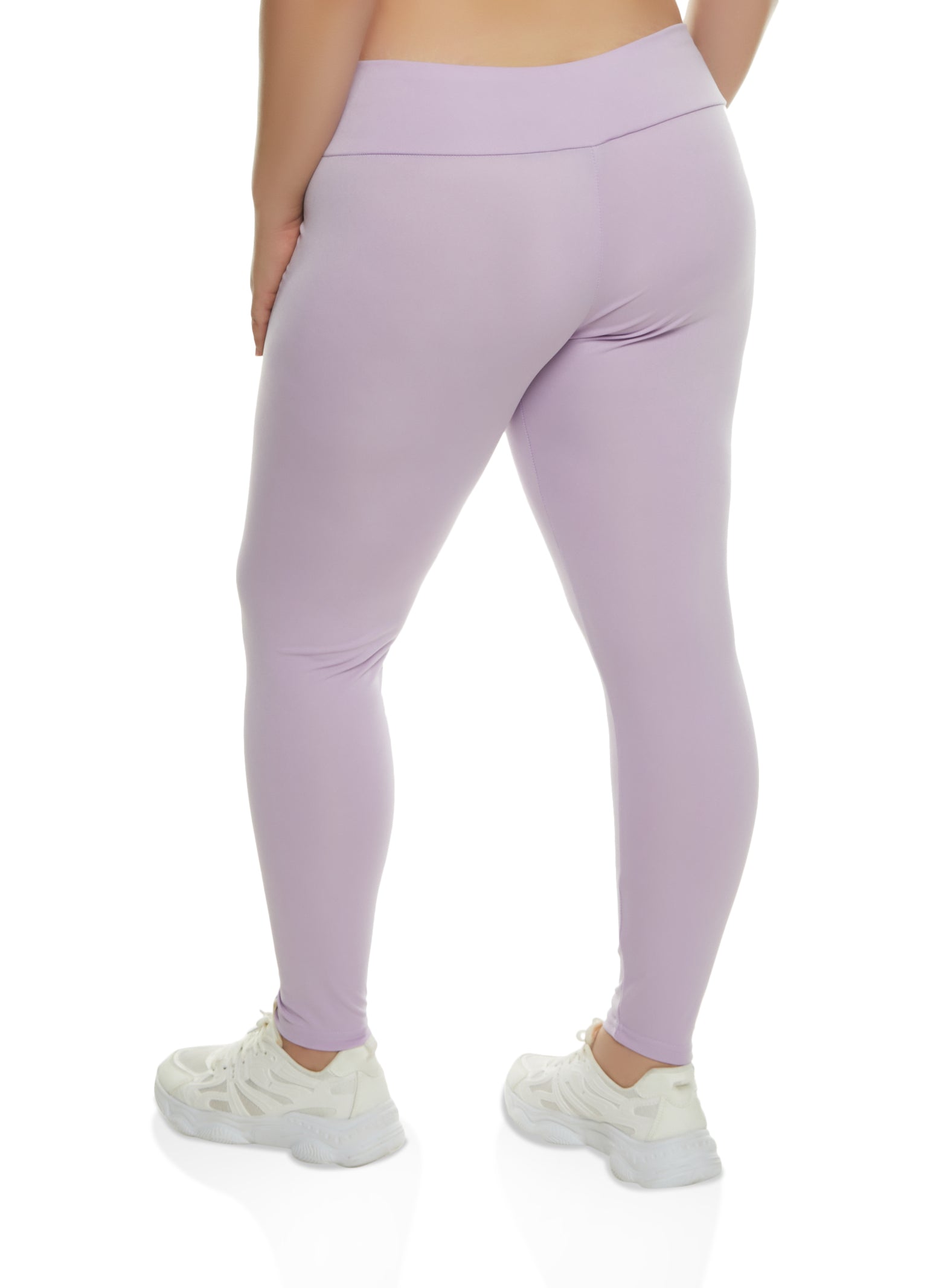 Plus Size Criss Cross Band Leggings