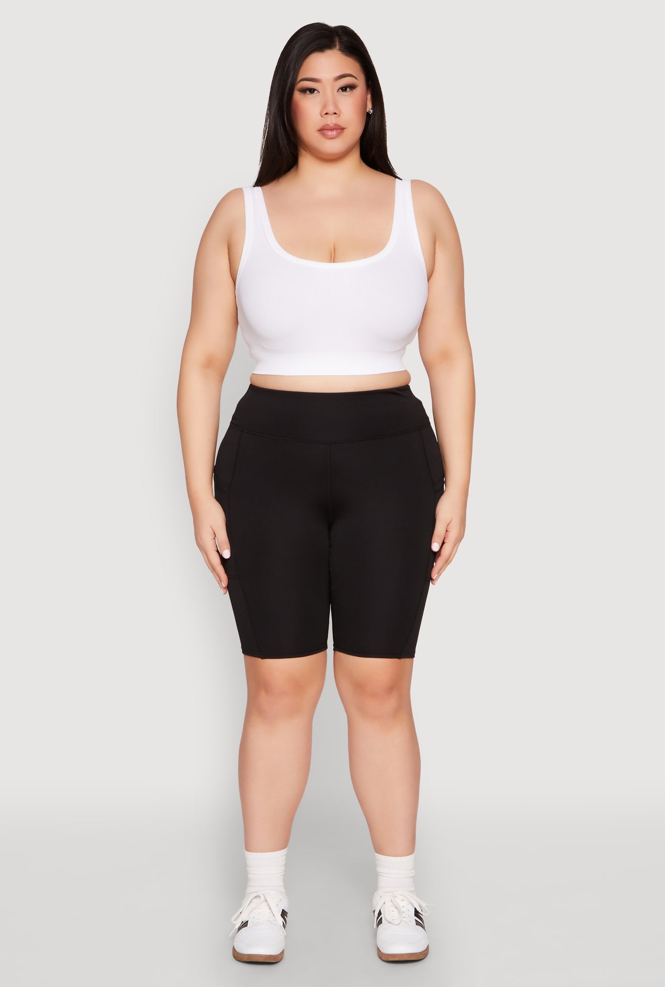 Plus Size Spandex Biker Shorts