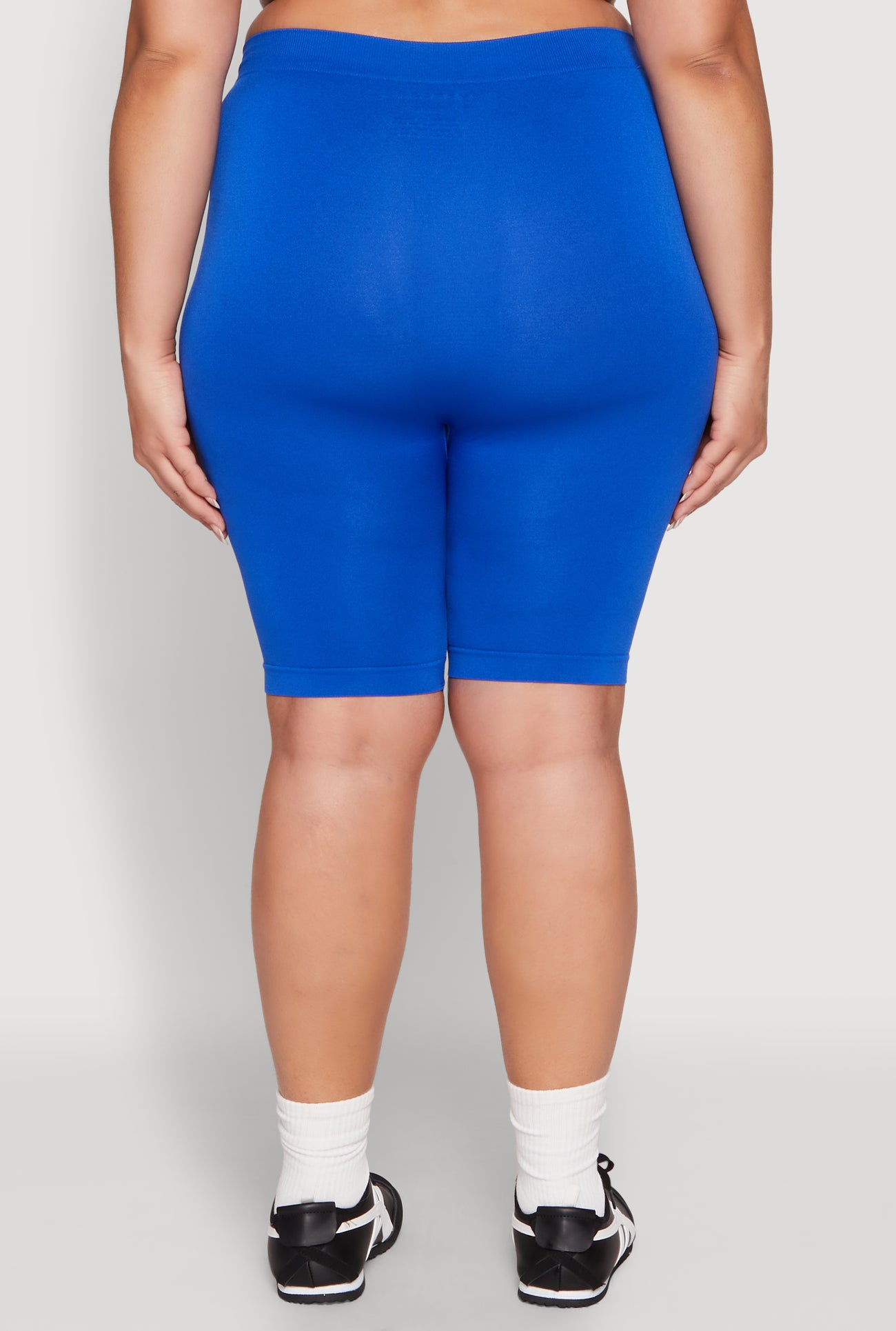 Plus Size High Waisted Seamless Bike Shorts