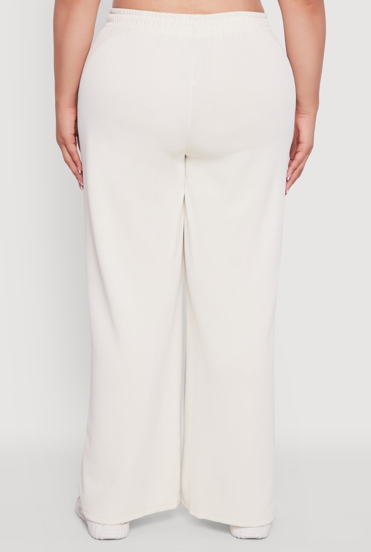 Plus Size Drawstring Waist Wide Leg Pants Plus Size Drawstring Waist Wide Leg Pants